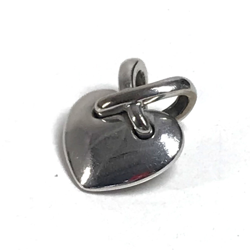 CHAUMET 18k Silver Heart Necklace